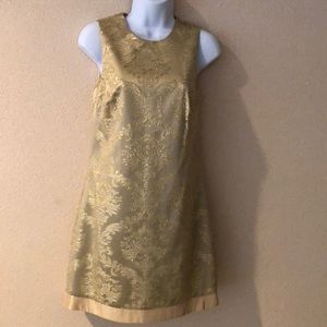 A*B*S COLLECTION Gold Silk Dress Size 2
